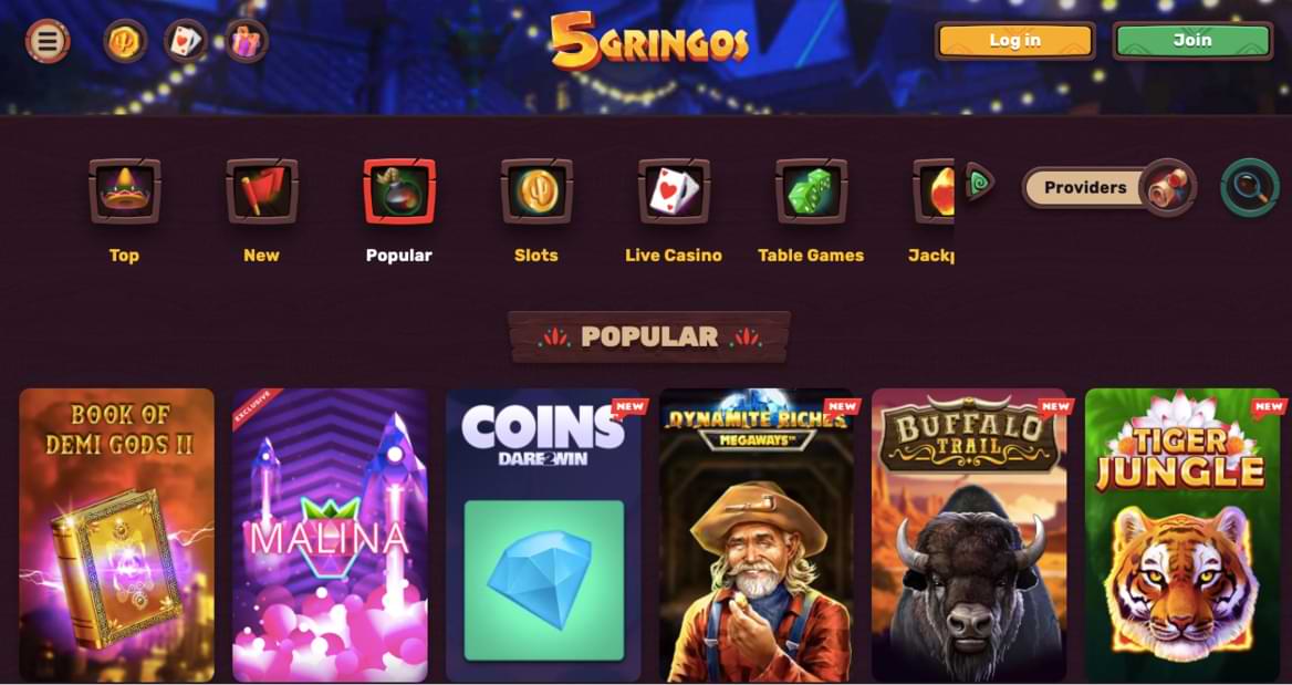 Cassino online 5Gringos