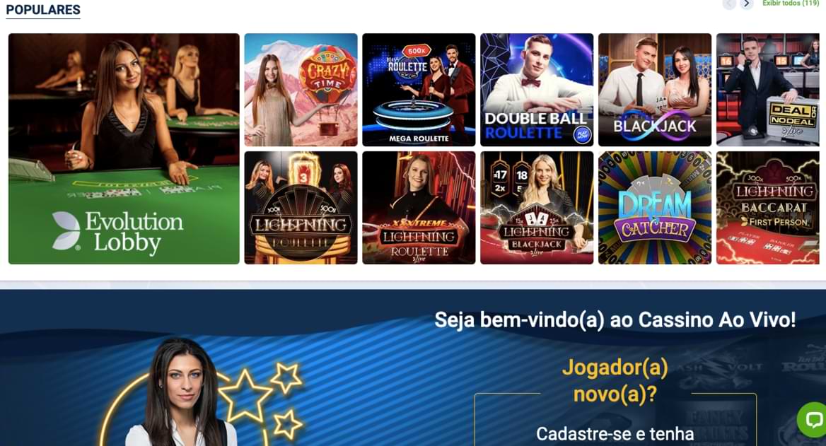 Cassino ao vivo 20Bet