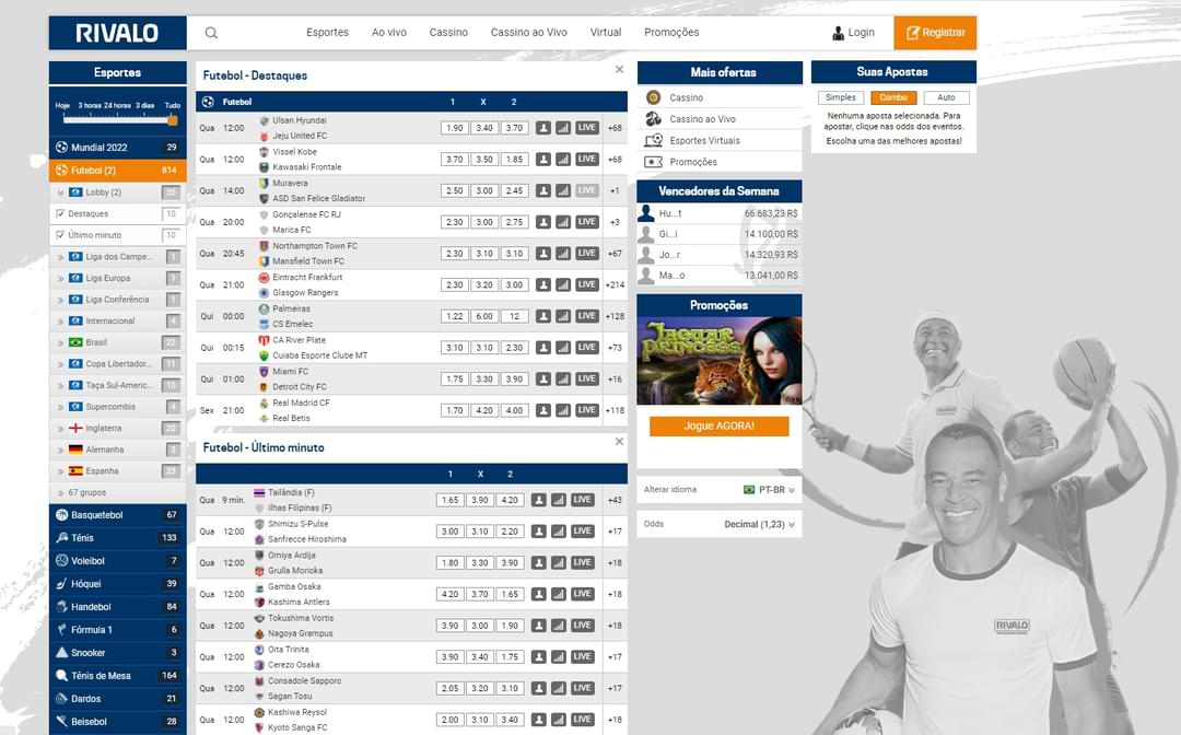 Apostas esportivas Rivalo