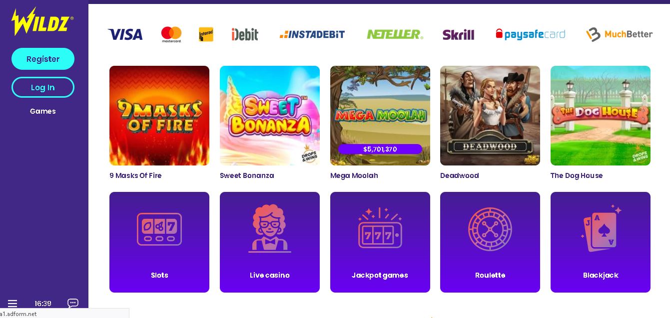 Wildz Casino Canada | Full Review & Bonus [2023]