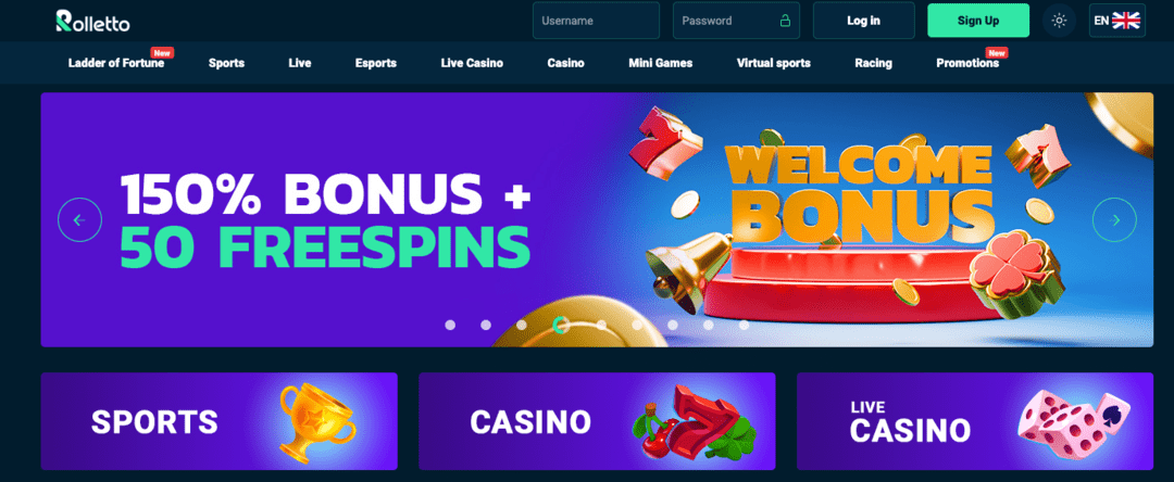 Rolletto Non GamStop Casino