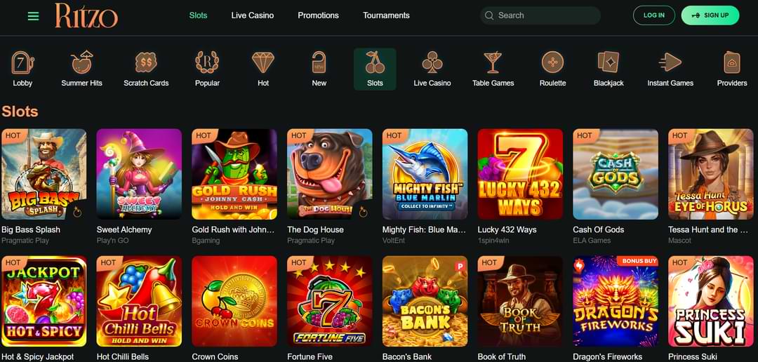 Игры Ritzo Casino