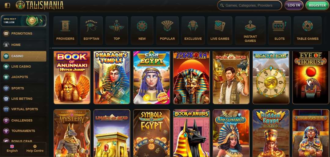 Игры Talismania Casino