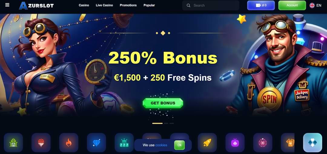 Azurslot Casino официальный сайт 