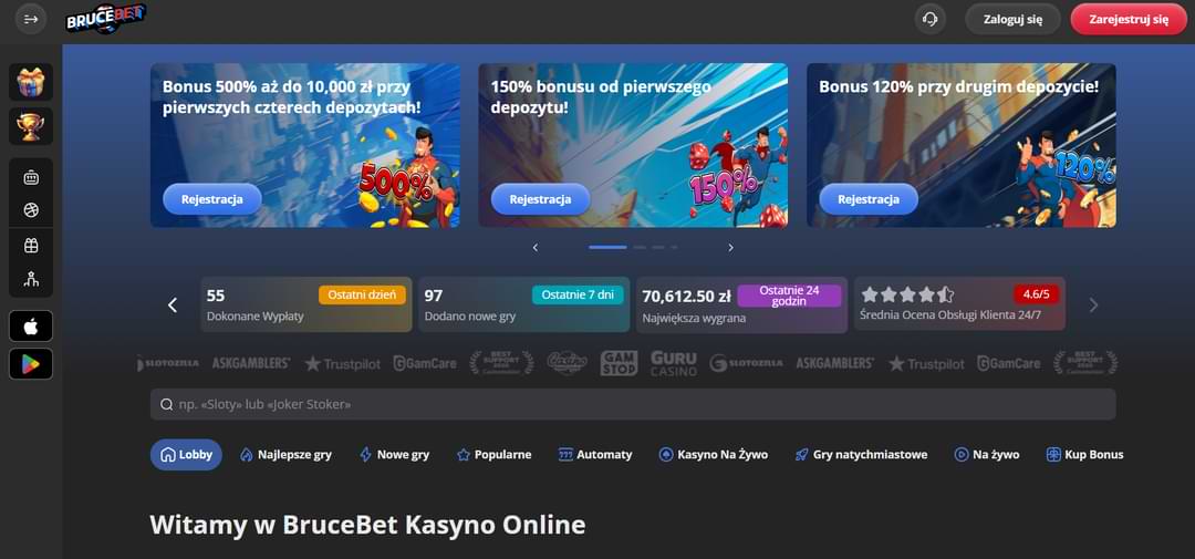 Bruce bet Casino официальный сайт