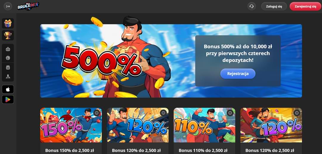Бонус за регистрацию в Bruce bet casino